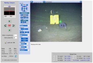 Tele-operations at 900 m waterdepth during a 12 months deployment and visualization of data