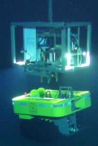 Test deployment in 2015 from RV Sonne by AWI (Wenzhöfer) at 4300 m water depth at the Clarion-Clipperton fracture zone